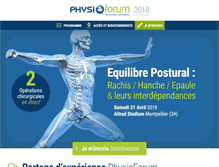 Tablet Screenshot of physioforum.fr